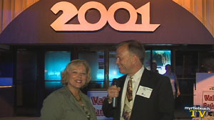 john zilinsky interviewing at the myrtle beach hospitality bash at 2001 nightclub